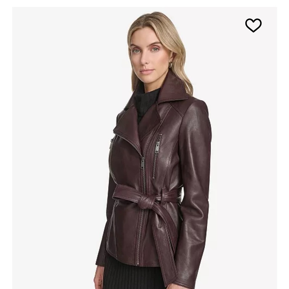Andrew Marc Women's Burgundy Leather Jacket